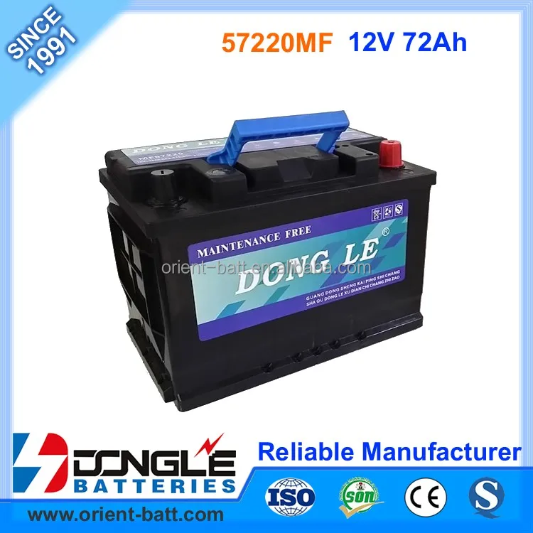 Reliable Manufacturer Supply 12V 72Ah Car Battery King of Power