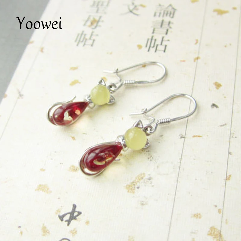 cat amber earrings (6)