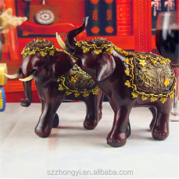 resin customed wedding gift europe style large elephant statues