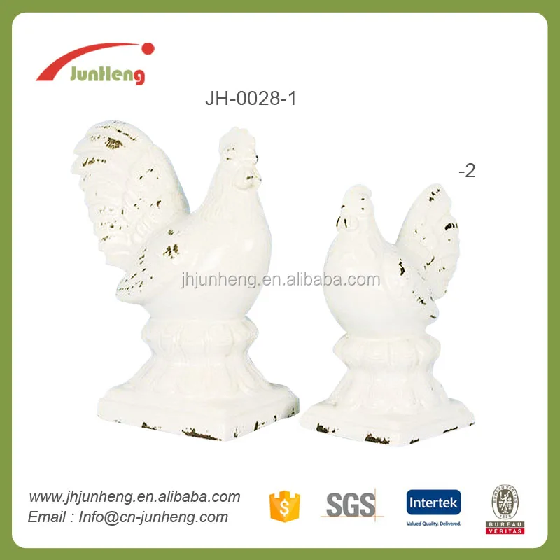 Глазури керамические животных двойной петух, Смола петух, статуя святой семьи