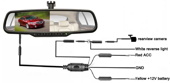 KS1845-DVR Rearview Mirror