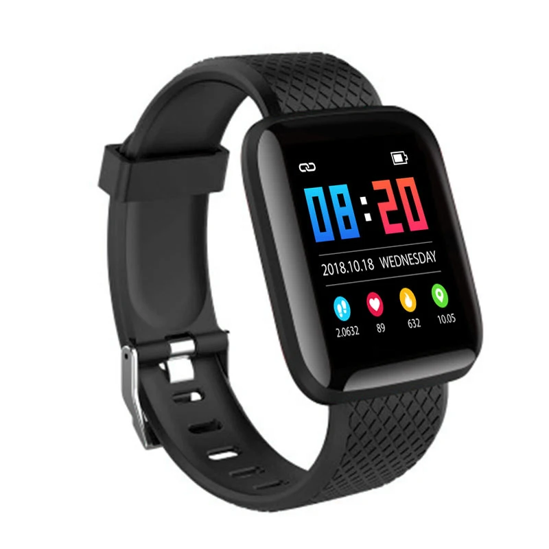 Warmwave 116 PLUS Color Screen Smart Bracelet Watch Heart Rate Blood Pressure Monitoring IP67 Waterproof Wrist Band - ANKUX Tech Co., Ltd