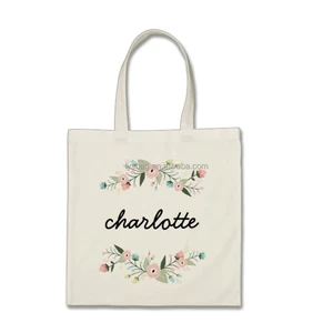 cheap custom printed cotton canvas tote bags utility women