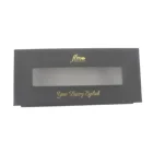 Custom size and logo hardcover gift and cosmetic luxury box cassette window for display
