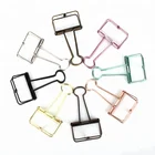 Popular Shape Golden Series Korean Custom Skeleton Paper Binder Clip