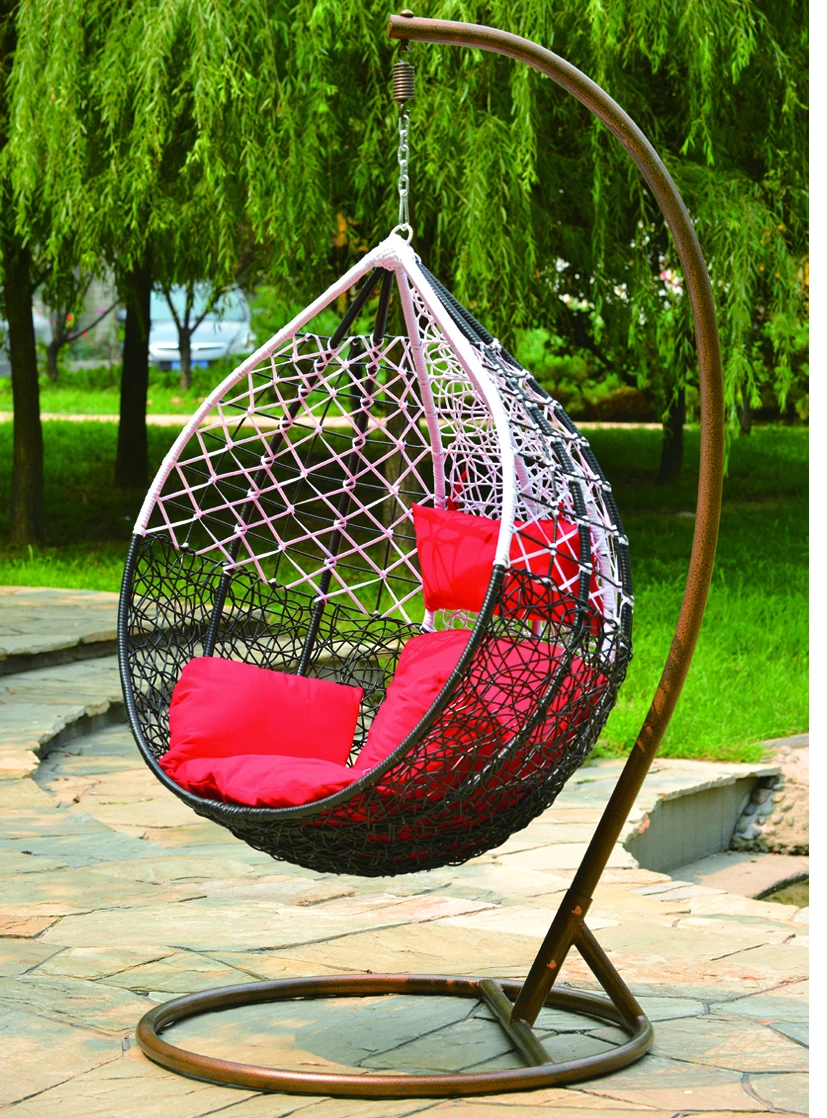 Round Relax Rattan Garden Swings For Adults Outdoor Bed Outdoor Swing
