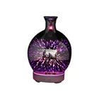 Fancy Natural Oil Ultrasonic Aroma Diffuser Essential Oil Cool Mist Humidifier 3D Glass Bottle Diffuser