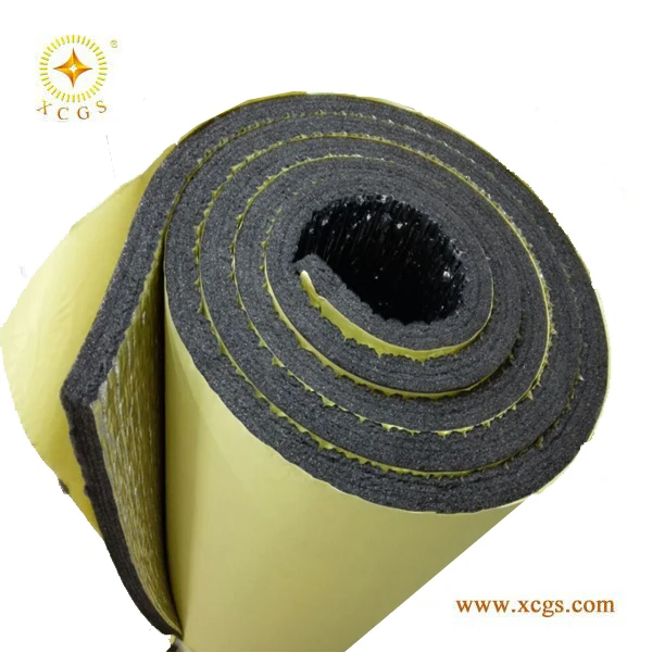 Reinforced Adhesive Aluminum Foil Faced Rubber Foam Insulation Sheet