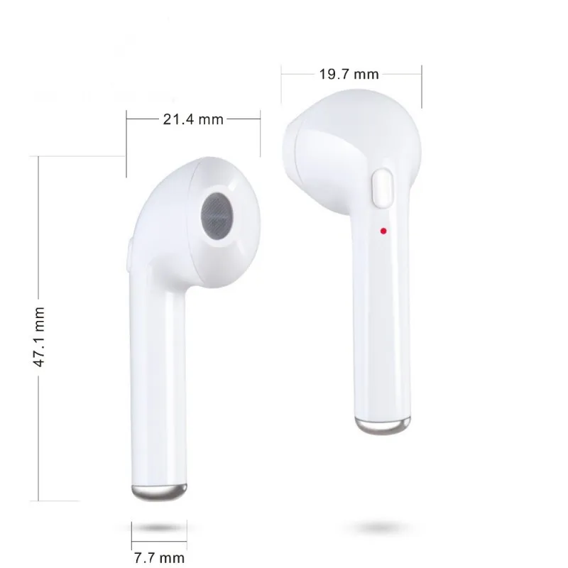 2018 Best price In-ear Earbuds Twins Double true wireless blueto Pair Earphone Afans Blue Tooth I7 TWS, i8 TWS with charging box - ANKUX.COM