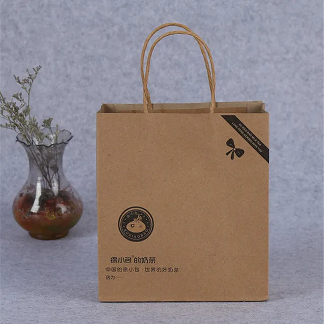 custom printed recycle cheap price promotion gift paper bag with