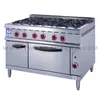TT-WE420A 6 Burners Commercial Gas Hot Plate Stove with Baking Oven