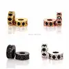 Inspire jewelry wholesale custom cheap Round spacers charms micro pave bead jewelry findings
