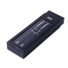 Luxury gift customized logo metal rolling ball pen set with box promotion