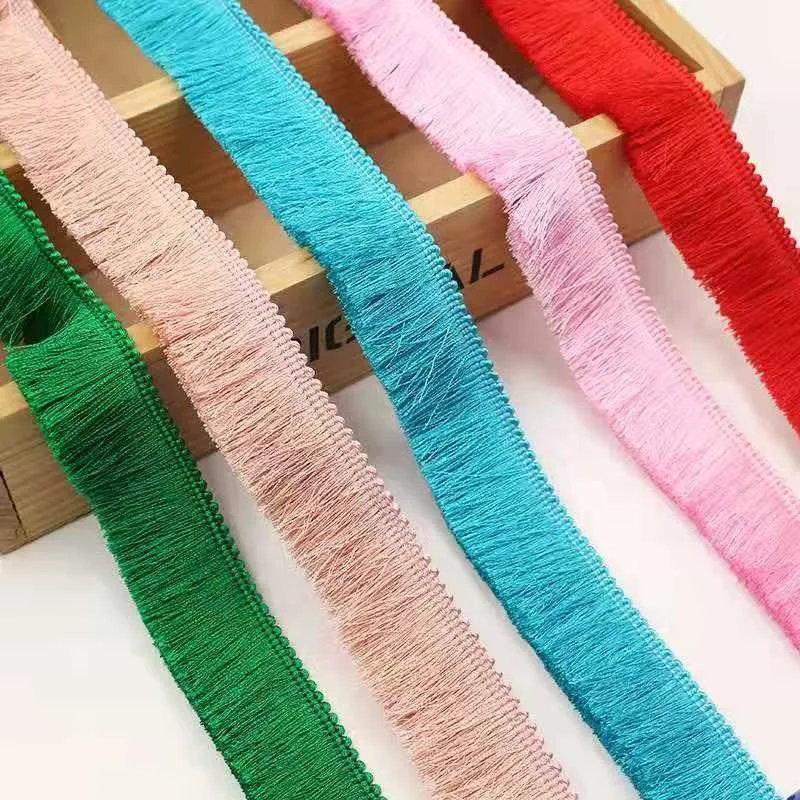 28mm High-Quality silk fringe trimming Decorative 100% polyester fringe lace various color in stock, White/black/dtm
28mm High-Quality silk fringe trimming Decorative 100% polyester fringe lace various color in stock, White/black/dtm