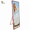 Wifi/4G control smart indoor p2.5 led mirror screen standing led poster display