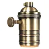 High Quality Colorful Sizes Retro E27 Pendant Lamp Socket Antique Brass Switched Lamp Holder