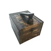 Custom Natural Hinged shoe shine box wood,12 pcs shoe care kit/ shoe care brush kit/ shoe care in wooden box