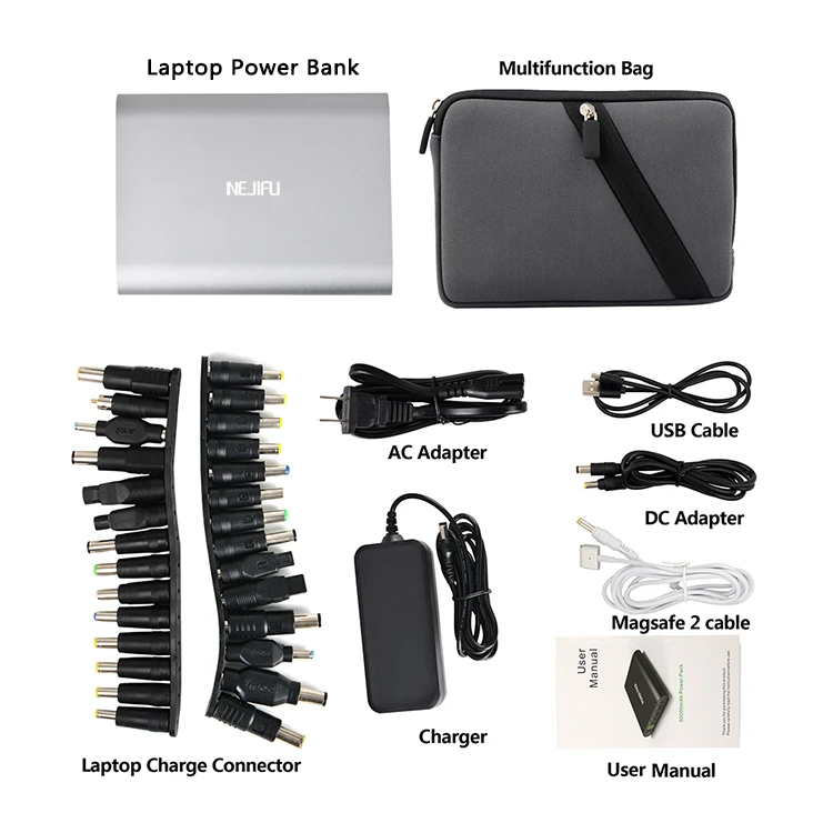 Amazon Hot Selling Laptop Power Bank Real Capacity 50000mAh with DC TYPE-C and Double USB Ports - ANKUX.COM