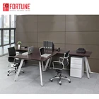 Modern design competitive price t shaped 2 person office desk to texas