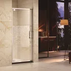 stainless steel frame and hinge single pivot door straight shape shower enclosure