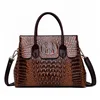 Wholesale Elegance Stylish Snake Embossed Luxury Bag Sling Messenger Bag Crocodile PU Leather Tote Bag Ladies Women's Handbags