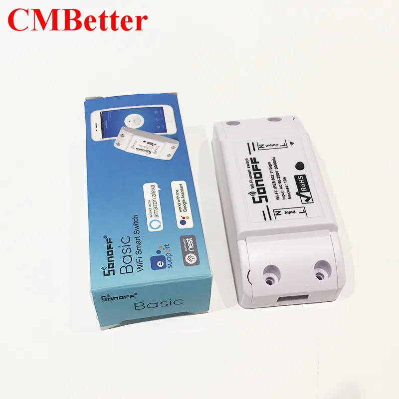 CMBetter Wireless Wifi Switch For Smart Home Automation Relay Module 10A 90-250V 220V Support IOS Android Remote Controller (1)