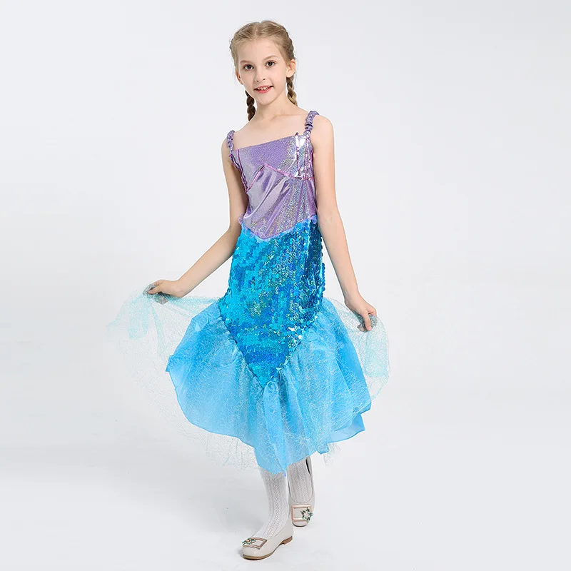 Girls Party Wear Dresses Cosplay Halloween Fancy Dress Mermaid tail dress Costumes, As picture
Girls Party Wear Dresses Cosplay Halloween Fancy Dress Mermaid tail dress Costumes, As picture