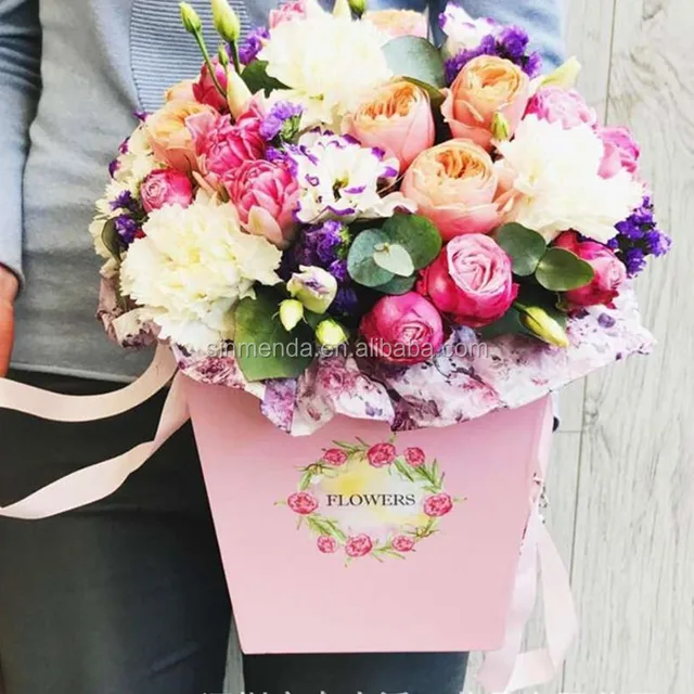 florist portable spot valentine"s day flowers gift box popcorn