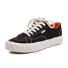 Women Lace Up Blank Black/ Plain White Casual Sneakers Canvas Shoes