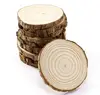 Hot Sale Unfinished Natural Wood Slices Wooden DIY Wood Plaque Crafts