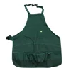 newest style fashion custom high quality waterproof 12oz green cotton canvas cooking tool apron