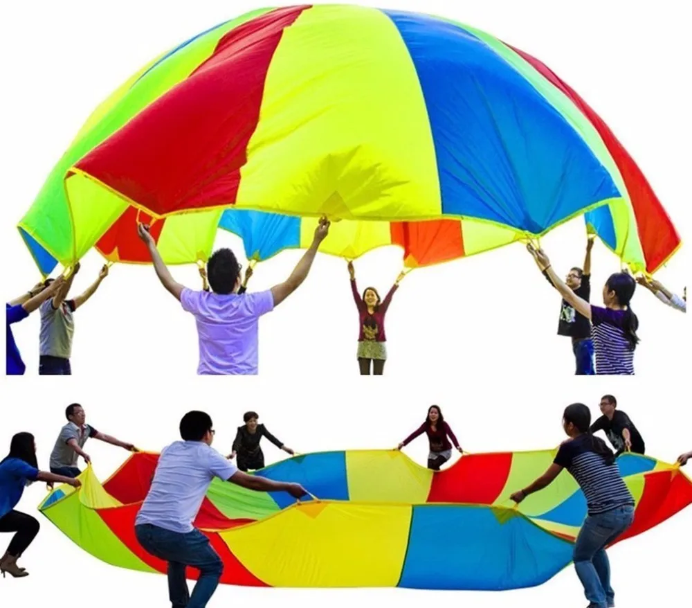 豪華 稀少Rainbow Park　Pomponette22点セット Colorful Parachute Game - Rainbow Play Parachute for Kids