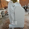 Customized natural stone tombstone monument white marble grave headstone