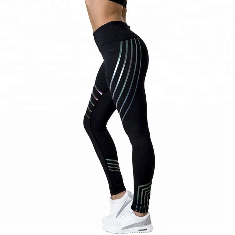 women stripes laser grow printed sports gym workout leggings running fitness pants, Multi color
women stripes laser grow printed sports gym workout leggings running fitness pants, Multi color