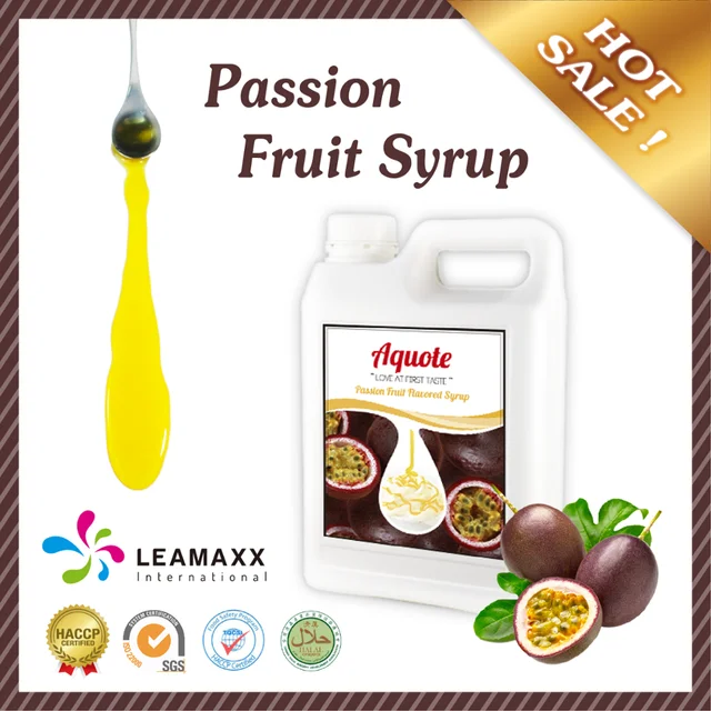 passion fruit syrup for frozen yogurt and smoothie