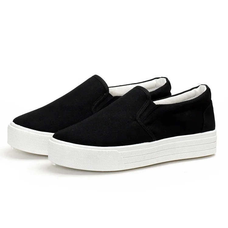 Women Slip-on Sneakers Plain Black Casual Canvas Denim Shoes Chunky Sole, Green or customized
Women Slip-on Sneakers Plain Black Casual Canvas Denim Shoes Chunky Sole, Green or customized
