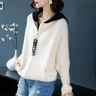JianTong Women New Solid Casual Imitation Mohair Hoodies Zipper Cardigan Coat with side Pocket