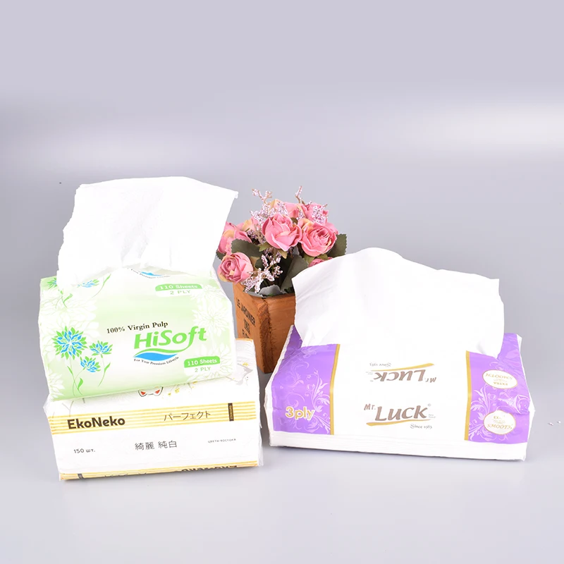 Wholesale flat box big soft plastic pack cube box paper facial tissue, Natural white
Wholesale flat box big soft plastic pack cube box paper facial tissue, Natural white