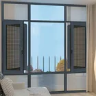 aluminium casement windows glass swing window with mosquito screen