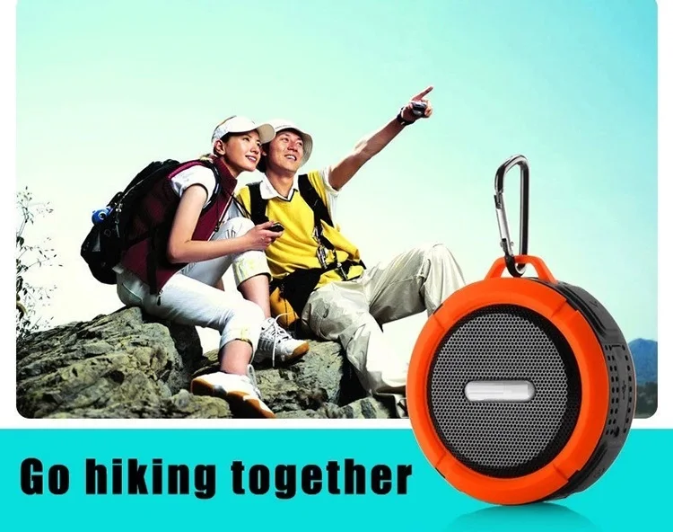 Amazon 2019 Trending Products Wireless Car Bluetooth Speaker Outdoor Sport Portable C6 Waterproof shower Speakerwith suction cup - ANKUX.COM