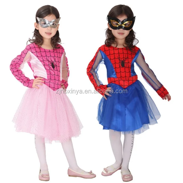 Ragazze Spider Man/spiderman Cosplay Costumi/vestiti Con Maschera