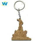 Oneway Supplier Custom Design Logo Engraved Name Promotion Wooden Keychain