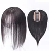 Toupee with Bangs Straight Artificial Human Hair Material Hair Hand-made Topper Hairpiece Top Piece for Black and White Women