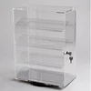 Acrylic Counter Top Revolving Display Case with Lock and 4 Sngled Shelves Mobile Phone Accessories Showcase
