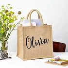 Promotion wedding use Custom OEM printing waterproof and reusable halloween shopping tote eco gift bag jute