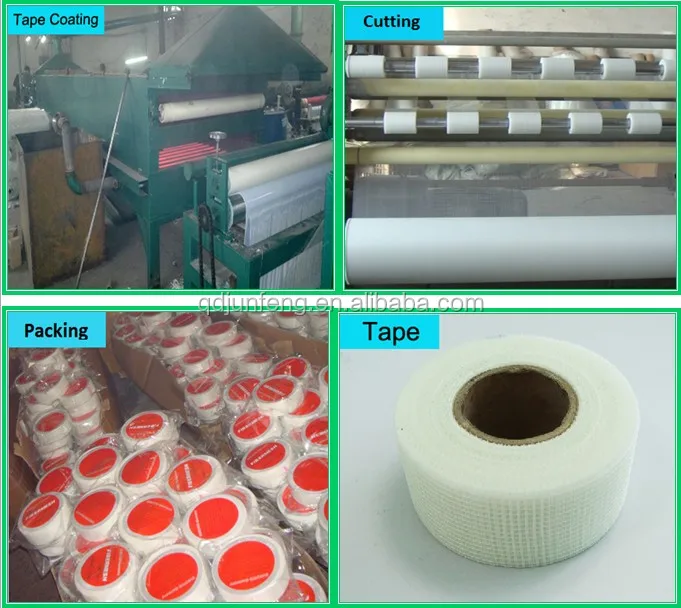 60g 8*8 50*75m self adhesive fiber gypsum board joint tape in India