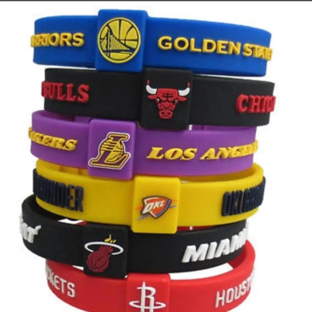 cheap wholesale 31 teams silicone basketball bracelet basketball balance bracelet, Customize colors
cheap wholesale 31 teams silicone basketball bracelet basketball balance bracelet, Customize colors