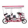 No ImportDuty Tourist and Recreational Purpose Vehicles Deluxe Surreys Four Wheel Bicycles Adult Pedal 4 Passenger Bike for Sale