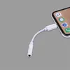 Free Sample Earphone Converter 3.5mm Audio AUX Cable Splitter Adapter 2 in 1 Plastic OEM Charging Cable for iPhone 7 8 Plus