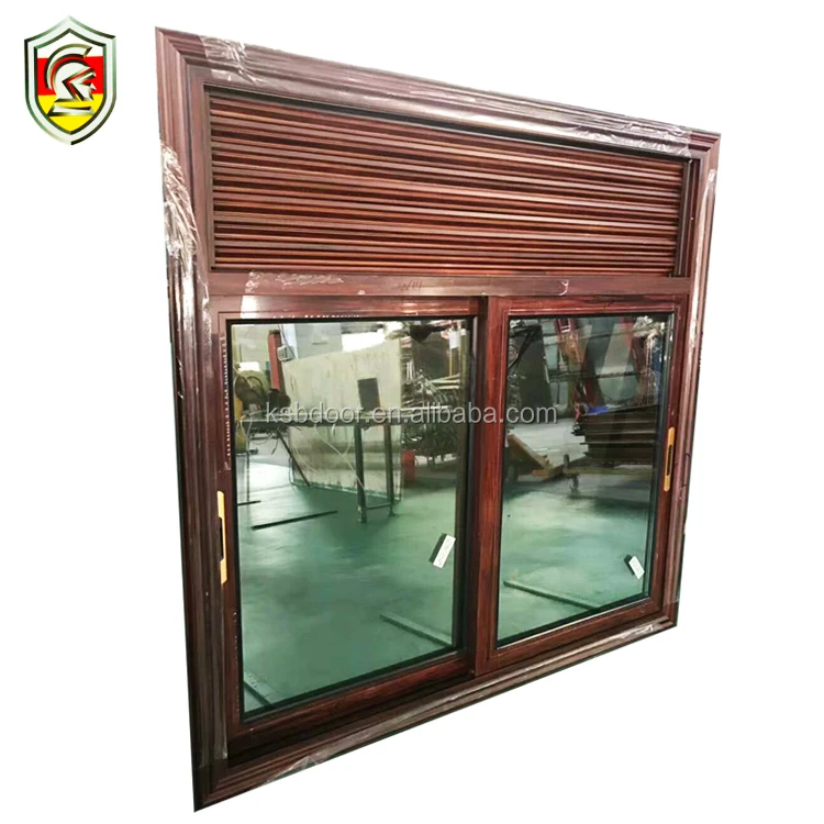 2018 hot sale security luxury jalousie window shutter aluminum wooden louvered windows with AS/NZ2208